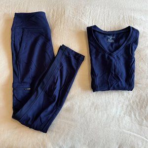 Jaanuu Women's Scrub Set NAVY